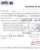 01 - Récépissé de dépôt avec mention "payé"